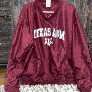 Texas A&M pullover jacket- size Large